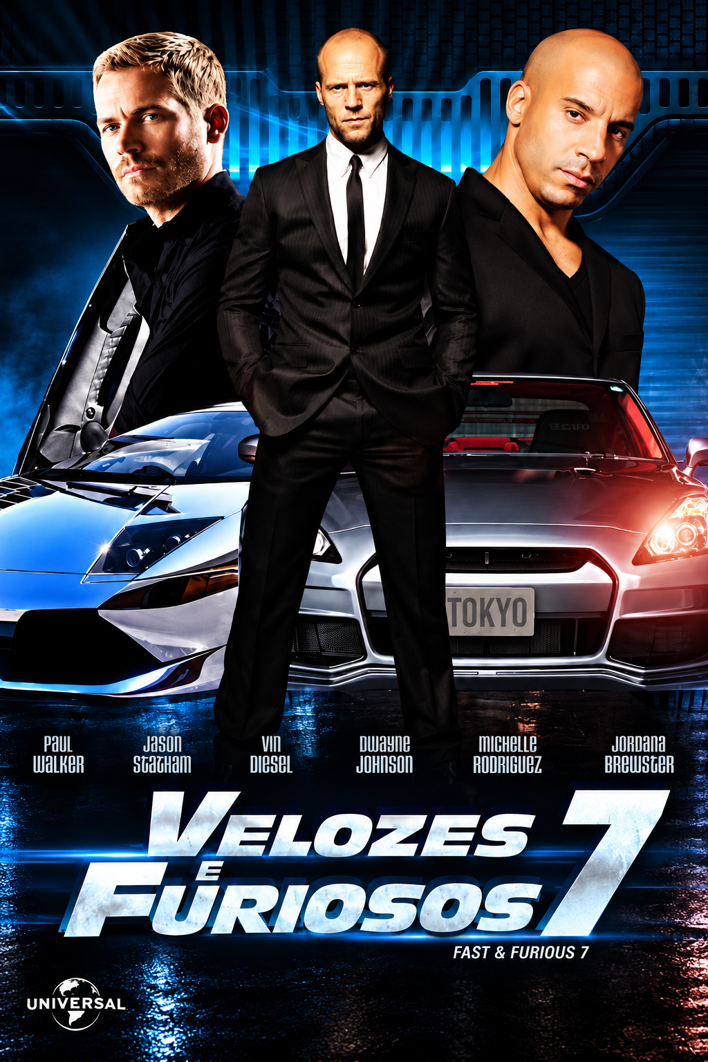 Cartaz de Velozes e Furiosos 7