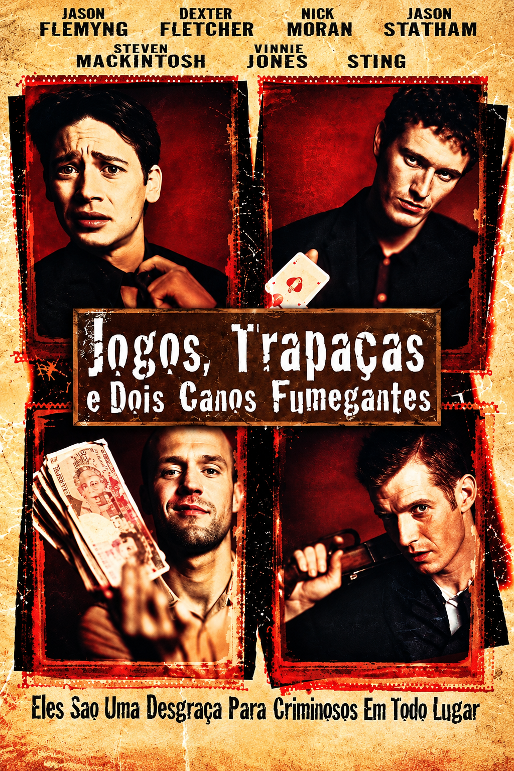 Cartaz de Jogos, Trapaças e Dois Canos Fumegantes